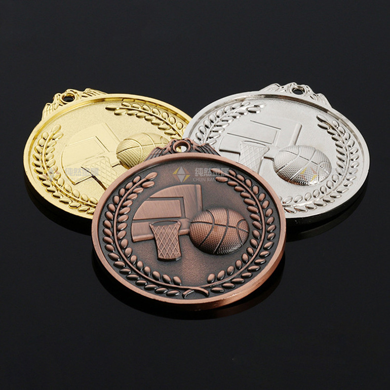 奖牌定制儿童幼儿园篮球之星扣篮灌篮挂牌企业mvp球王运动会铜牌