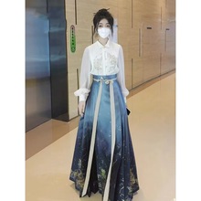 新中式国风改良汉服套装女成人2024新款秋季马面裙全套一整套