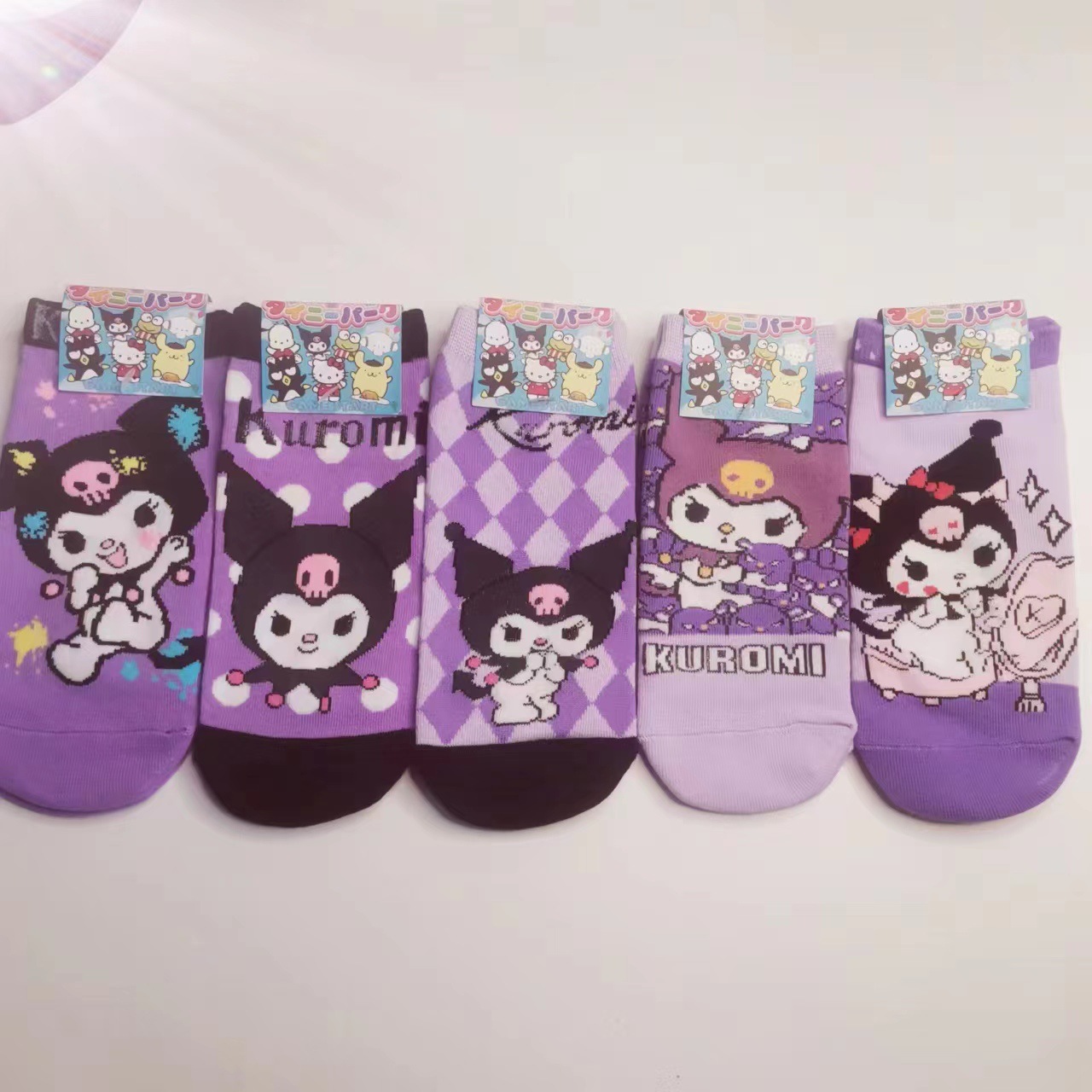 儿童船袜短袜3-8岁直筒无后跟卡通袜日单袜子库咯米儿童袜跨境货