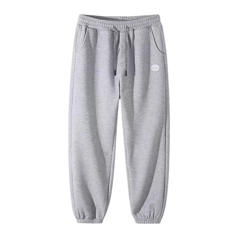   Waffle Sweatpants Men's oose Fashion Brand All-Matching Casual Sports Ins High Street Autumn and Winter Fleece-ined Thick Style Ankle Banded Pants