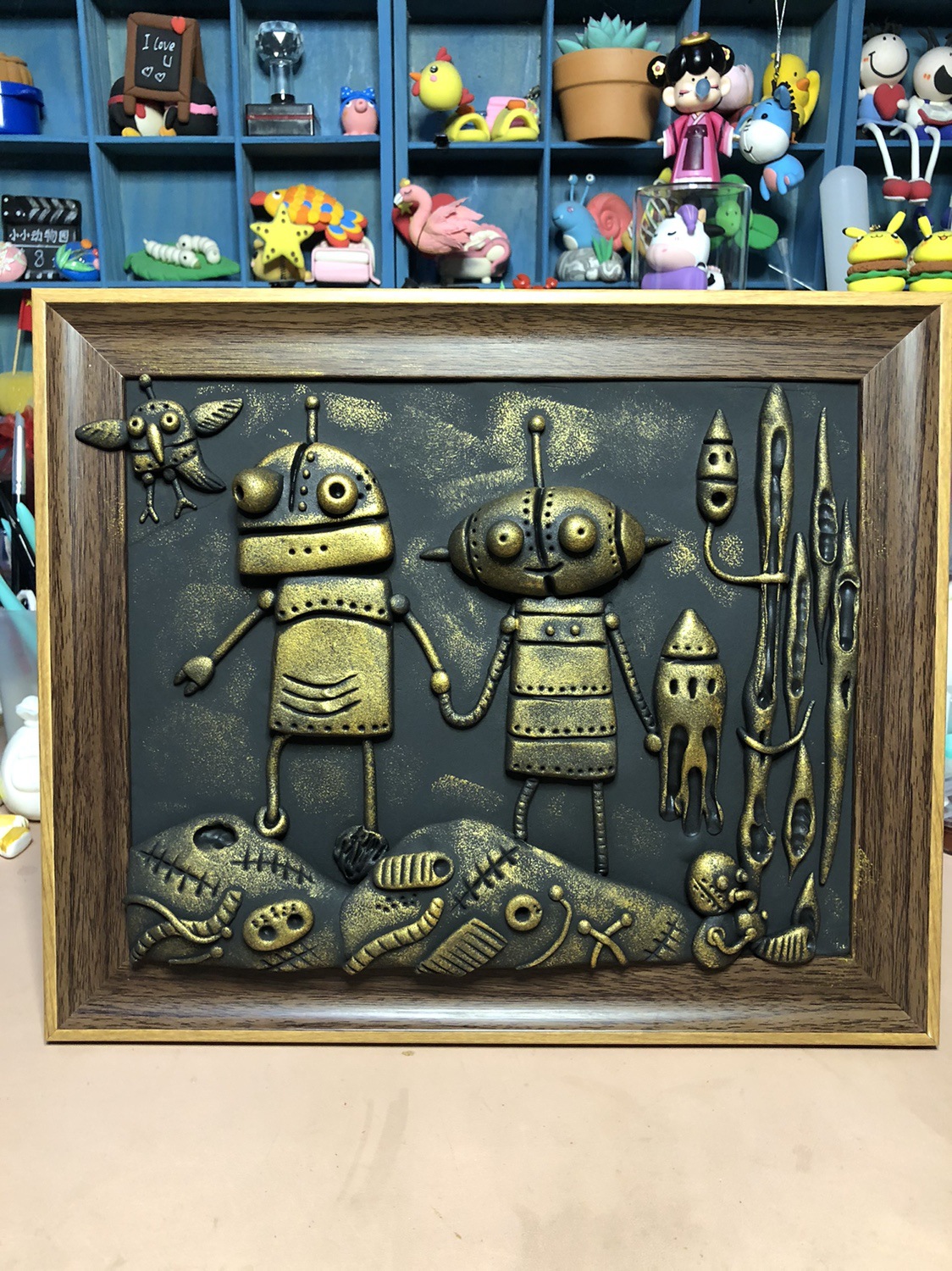 超轻黏粘土仿铜复古画铜版画 游戏机械迷城手工diy材料包自制浮雕