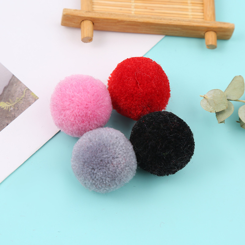 Colorful Cashmere Hairy Ball Handmade DIY round Waxberry Ball Pompons Ornament Accessories Woolen Yarn Ball Small Fur Ball