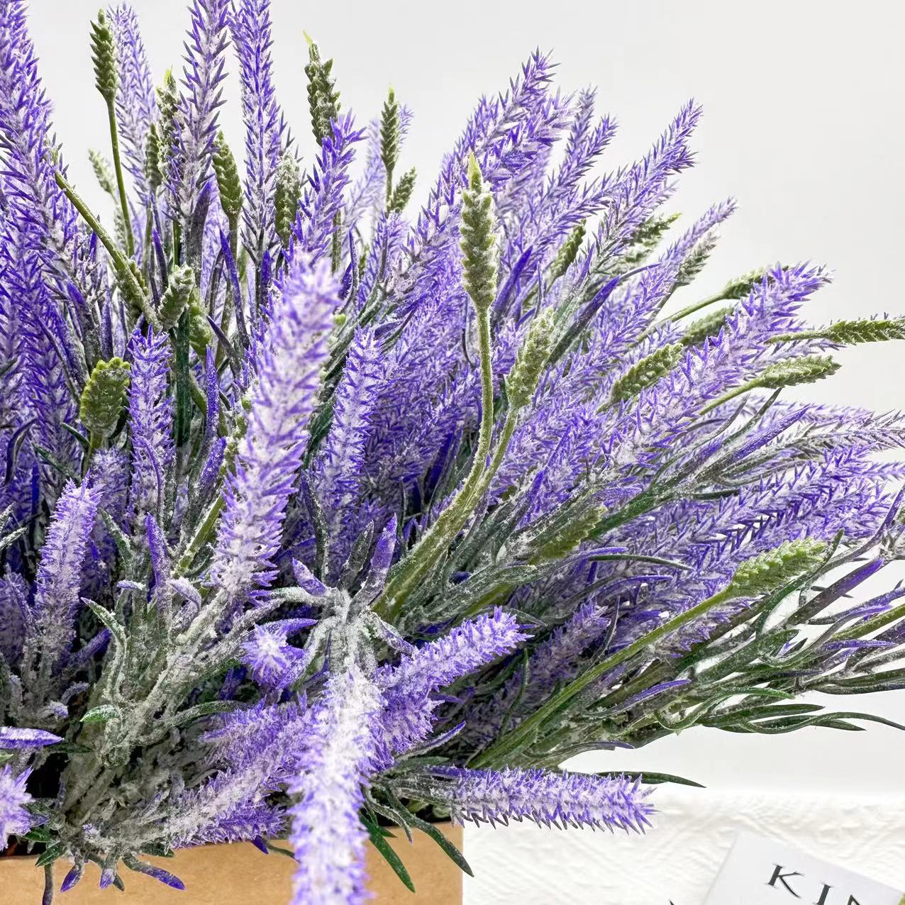 Artificial Flocking Lavender Wedding Home Decoration Props Plastic Simulation Dogtail Grass Bouquet Simulation Lavender