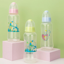 苹果熊宝宝喝奶喝水奶瓶280mL大月龄儿童喂养奶瓶批发防胀气奶瓶