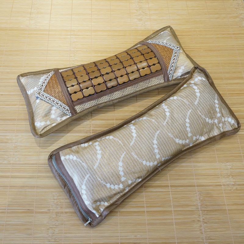 夏天凉枕成人磁疗麻将枕头花边藤枕颈椎保健颈椎枕头燕尾扁枕批发