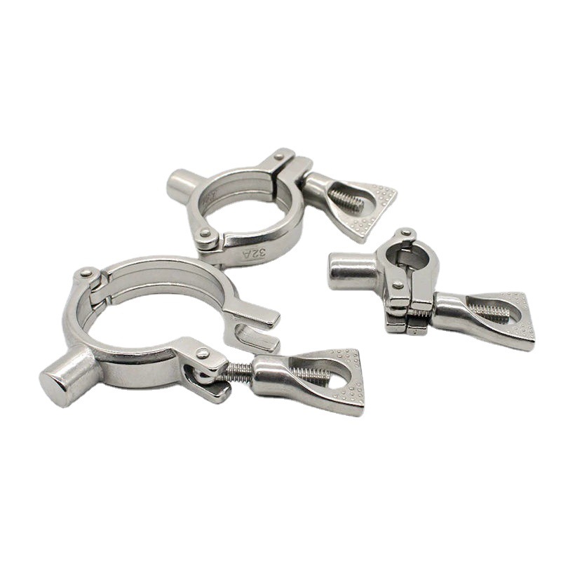 304不锈钢卡扣卡箍式精铸管支架201抱箍管夹管托汽油水管固定卡子