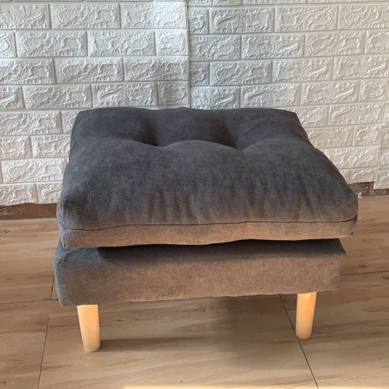沙发脚凳网红沙发单人椅家用休闲换鞋凳布艺方塌搁脚凳现代小凳子