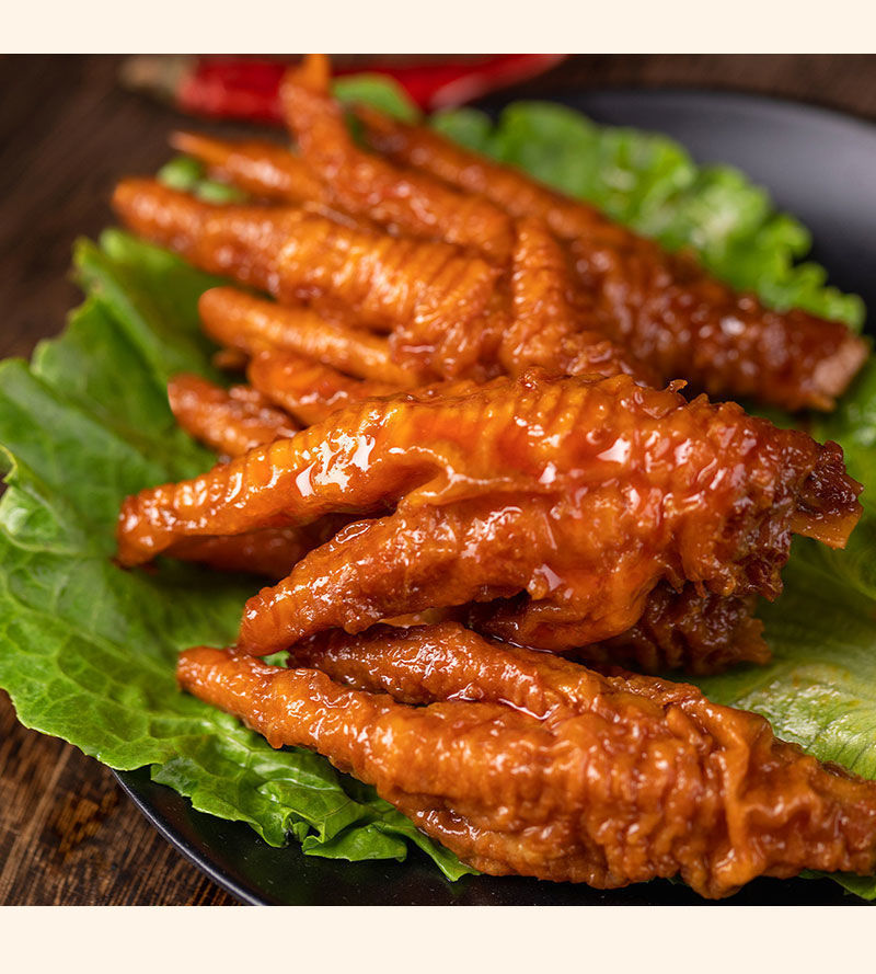 虎皮凤爪鸡爪子鸡翅尖鸡肉零食网红卤味吃货休闲独立包装批发便宜