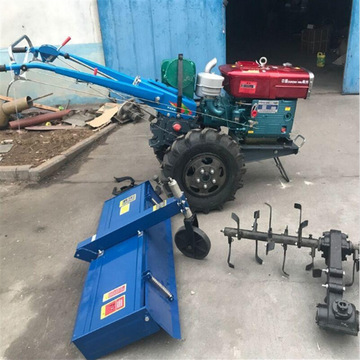 电启动柴油小型手扶拖拉机农田耕整双铧犁翻土机18马力手扶拖拉机