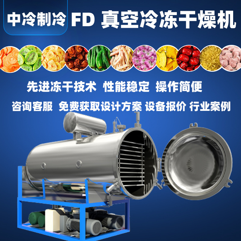 中冷小型实验冻干机 海参鲍鱼真空冷冻干燥机 1~5平方fd冻干设备