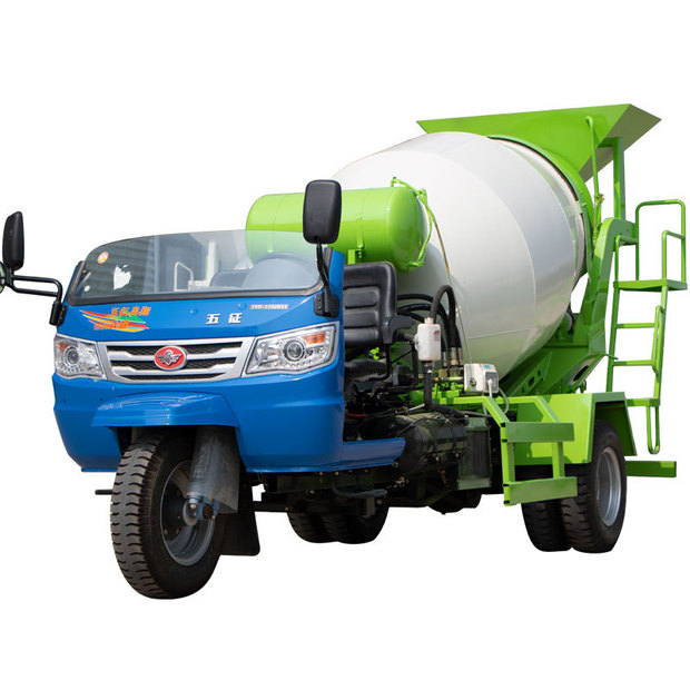 农用三轮水泥罐车五征底盘改装混泥土运输车五轮小型混凝土搅拌机