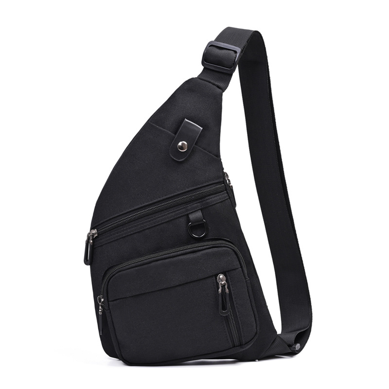 2024 New Invisible Underarm Shoulder Bag Thin and Portable Men's Chest Bag Large Capacity Stitching Trendy Shoulder Messenger Bag
