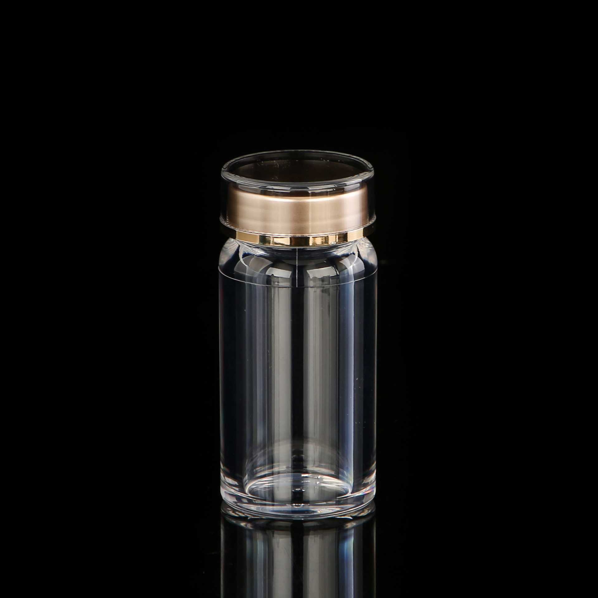 70ml黑枸杞保健品瓶 双层30克三七粉 软胶囊亚克力瓶