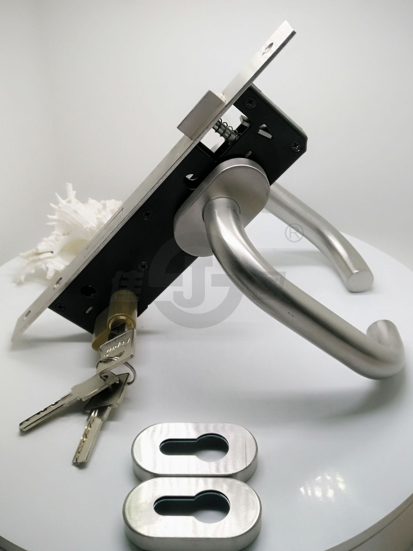 佳固s11椭圆门锁室内分体简约木门卧室单位酒店学校防火门锁工程