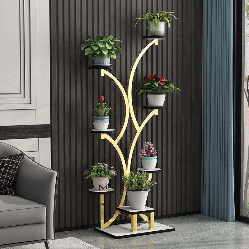 Flower Rack Living Room Floor Shelf Balcony Layout Simple Modern Jardiniere Iron Plant Shelf