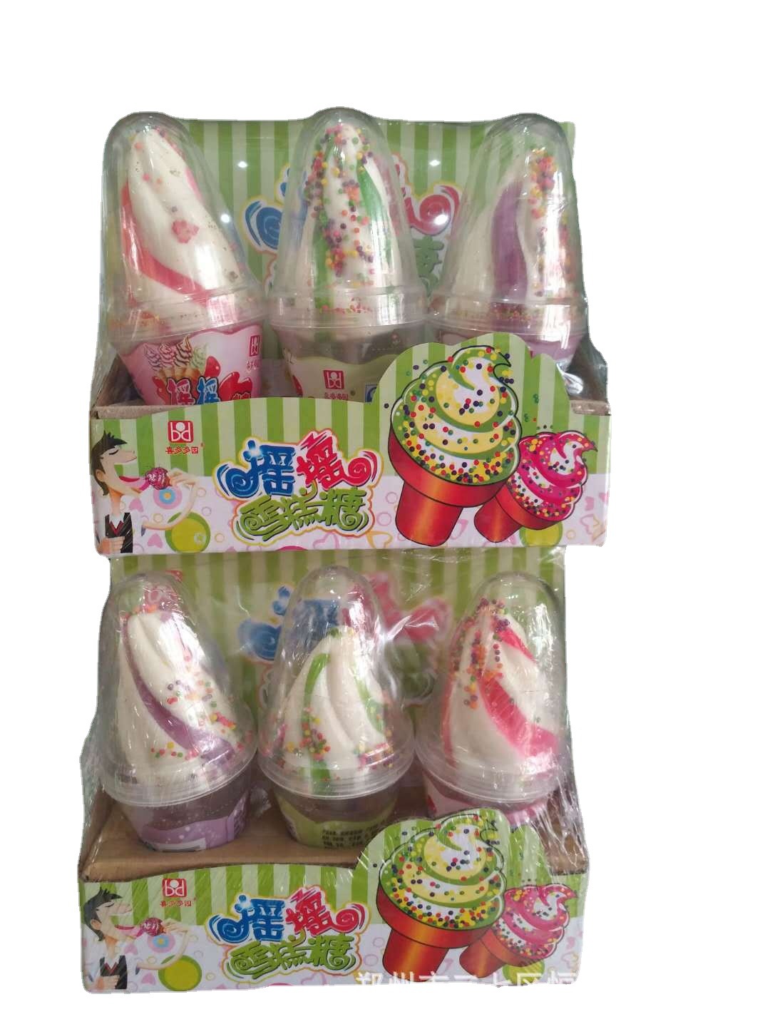 喜多多30克*12支摇摇雪糕棒棒糖水果糖零食批发休闲食品儿童零食