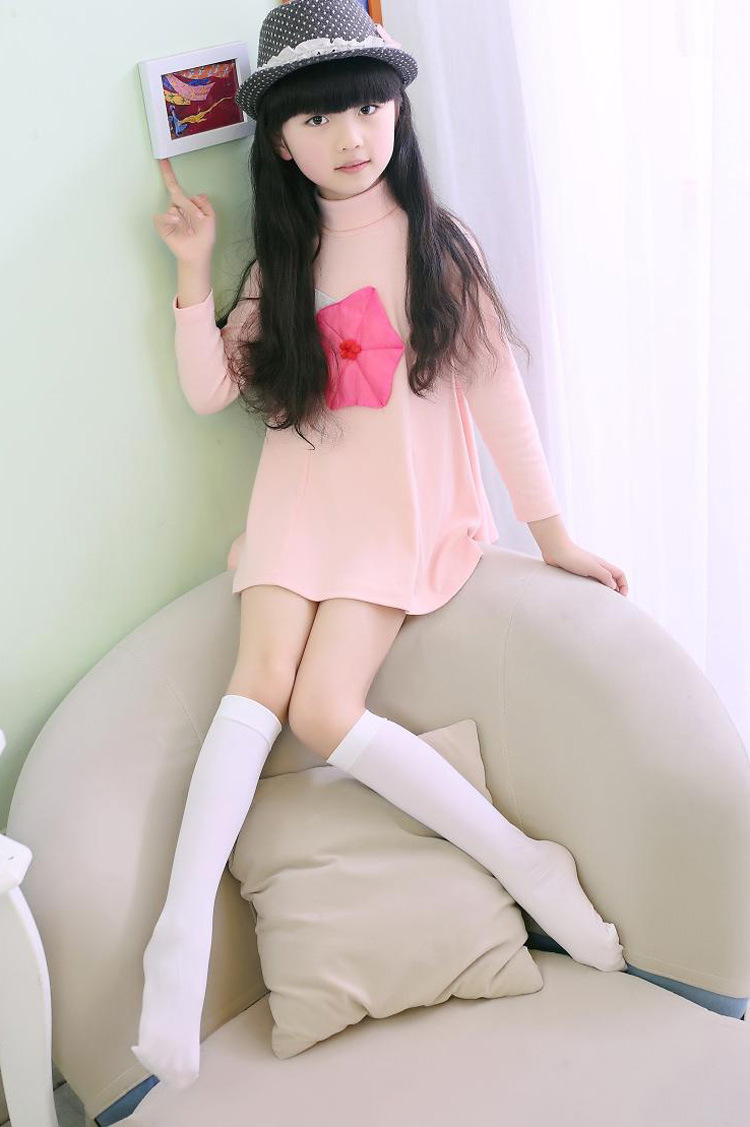 包邮 春秋夏薄儿童中筒袜学生袜女童过膝袜长筒袜天