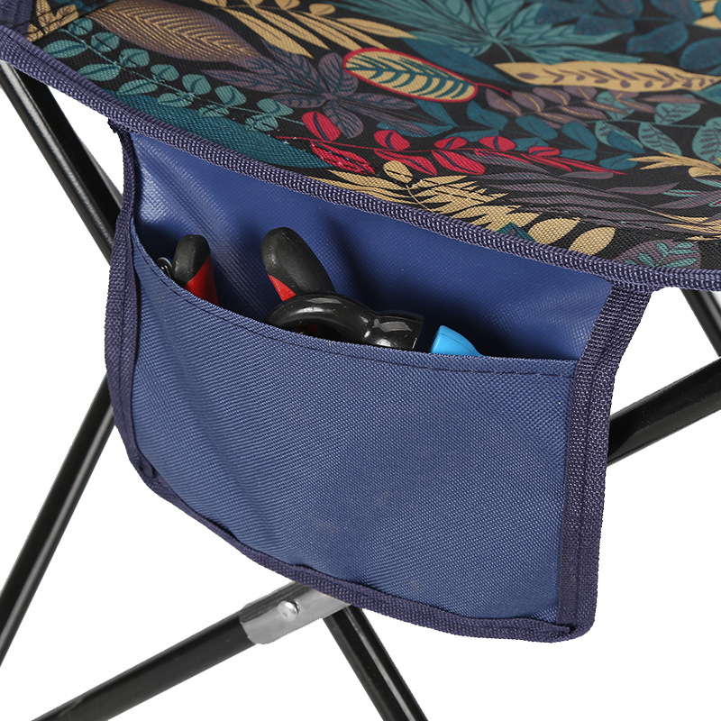 Outdoor Camping Folding Fishing Chair Portable Spring Outing Storage Fishing Chair Art Sketching Small Stool Printable Logo