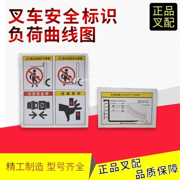 叉车年检安全带门架安全警示标签曲线图适用杭叉合力龙工叉车通用