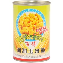 百得超甜玉米粒罐头即食玉米粒410g军舰寿司食材沙拉玉米烘焙原料