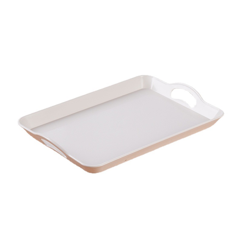 CJ Foreign Trade Rectangular Binaural Plastic Tray Brand New PP Plastic Fast Food Restaurant Home Coffee Shop Daily Food Store Tray