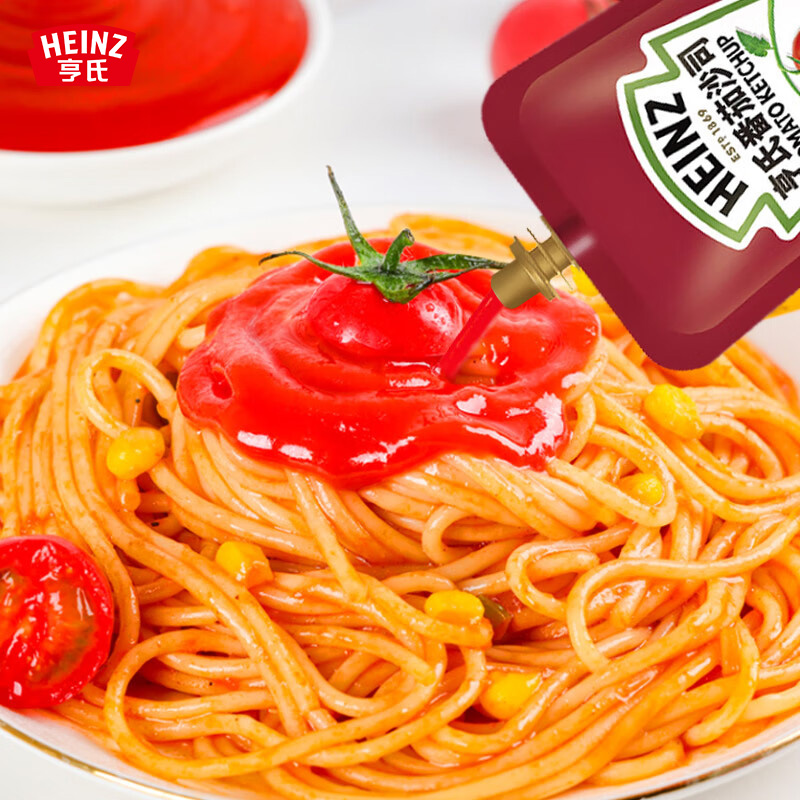 亨氏番茄沙司320克 0脂肪番茄酱薯条蘸酱意面汉堡披萨酱挤压袋装