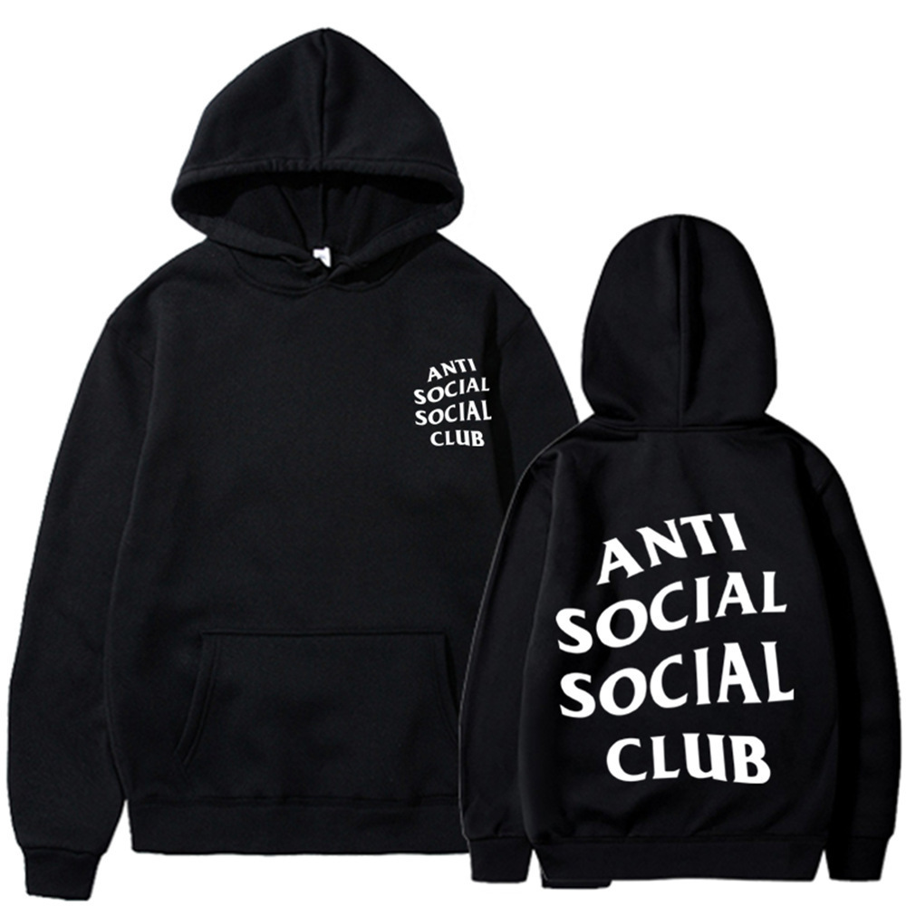 潮牌反社会 anti social social club 卫衣 男式 ASSC 连帽衫代发