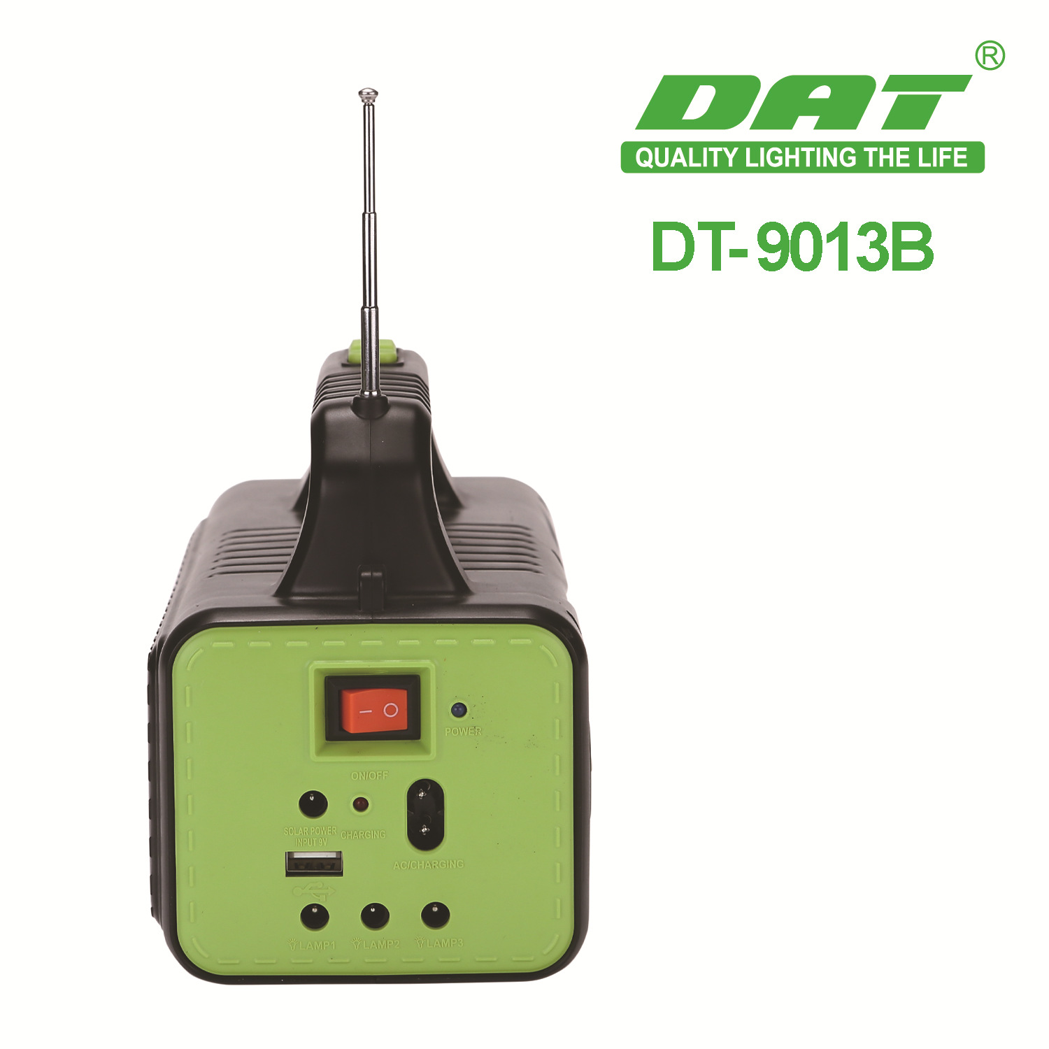 Dt-9013b Outdoor Camping Light Solar Lighting System Rechargeable with Bluetooth Mp3 Radio Function