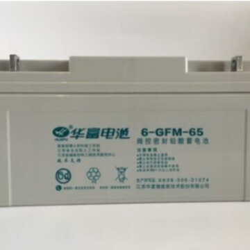 华富蓄电池12v65ah-gfm-65 光伏太阳能ups直流屏计算机系统专用