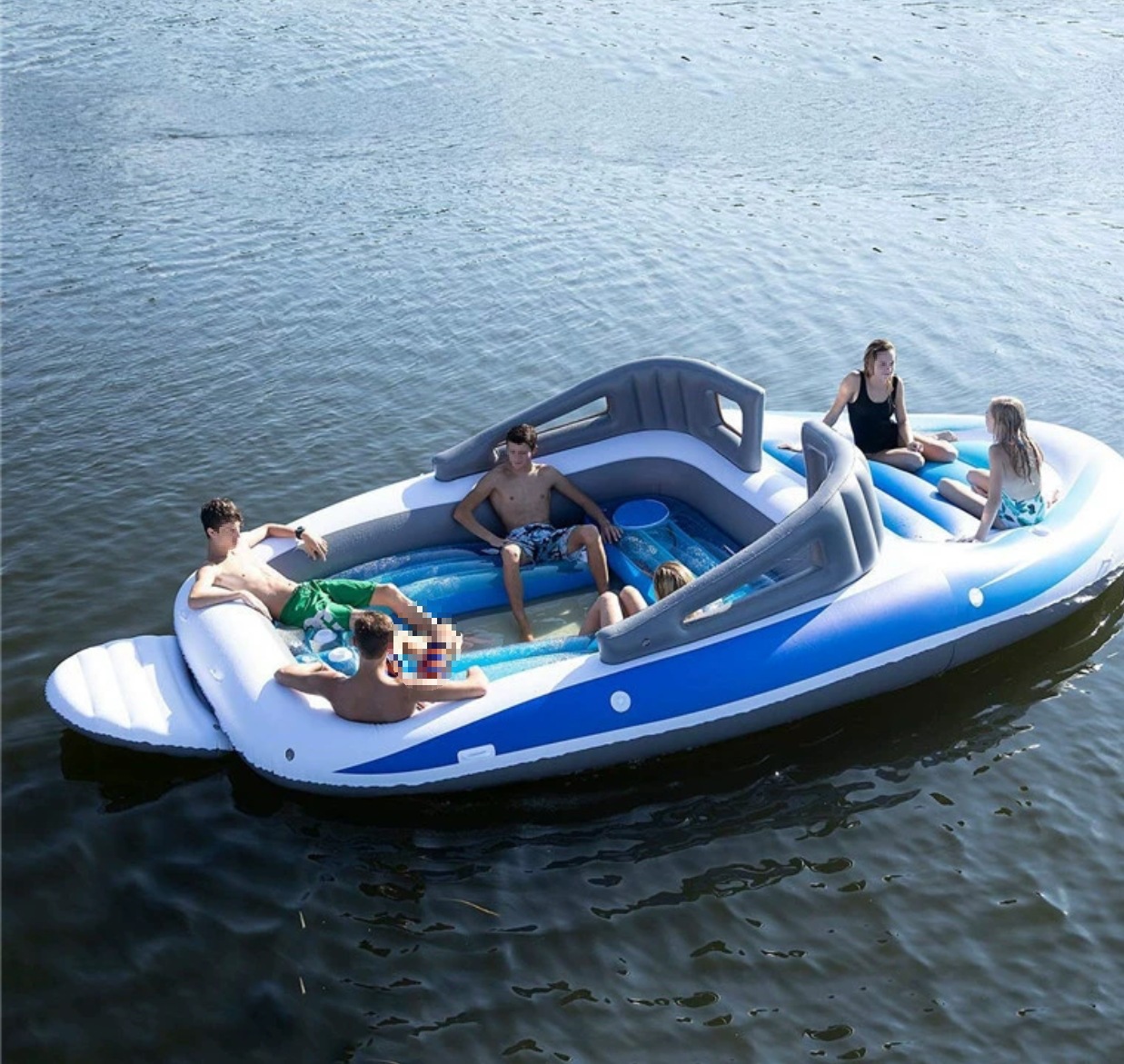 6海盗船坐骑排豪华海盗浮装备人海床特水上游艇充气大型现货厚浮