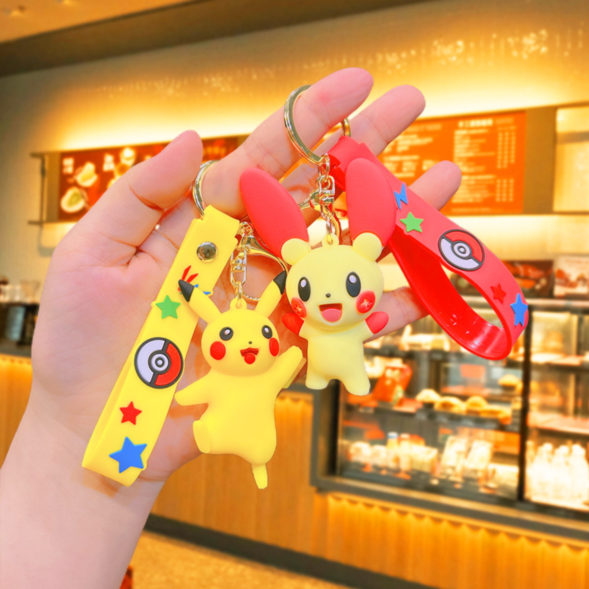 挂饰卡通动漫公仔情侣批发钥匙链挂件可爱钥匙扣包包汽车pvc软胶