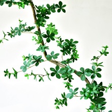 叶花藤藤蔓吊顶塑料树绿植藤条植物假空调管装饰遮挡绿叶
