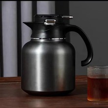 厂家直营爆款大容量焖茶壶316不锈钢温显保温杯茶壶手柄煮茶壶