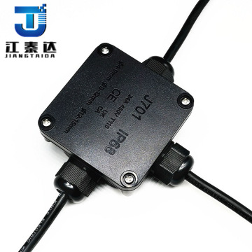 3通防水接线盒ip68防水电线接头保护盒1进2出户外灯具j701防水火