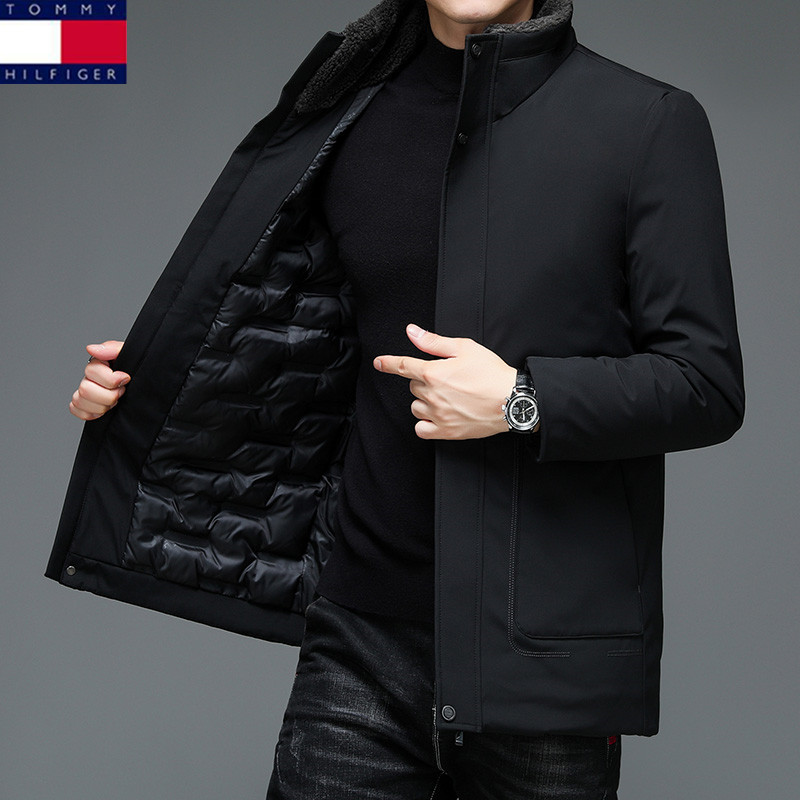 tommy汤米棉衣外套男冬季加厚保暖棉袄中年爸爸冬装棉服防寒上衣