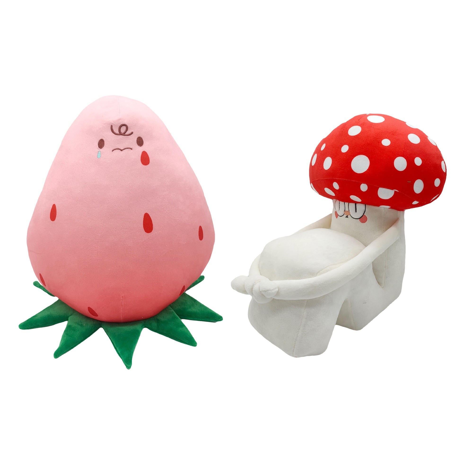 跨境新品 倒霉 大蘑菇玩偶 抱腿公仔 毛绒玩具玩偶