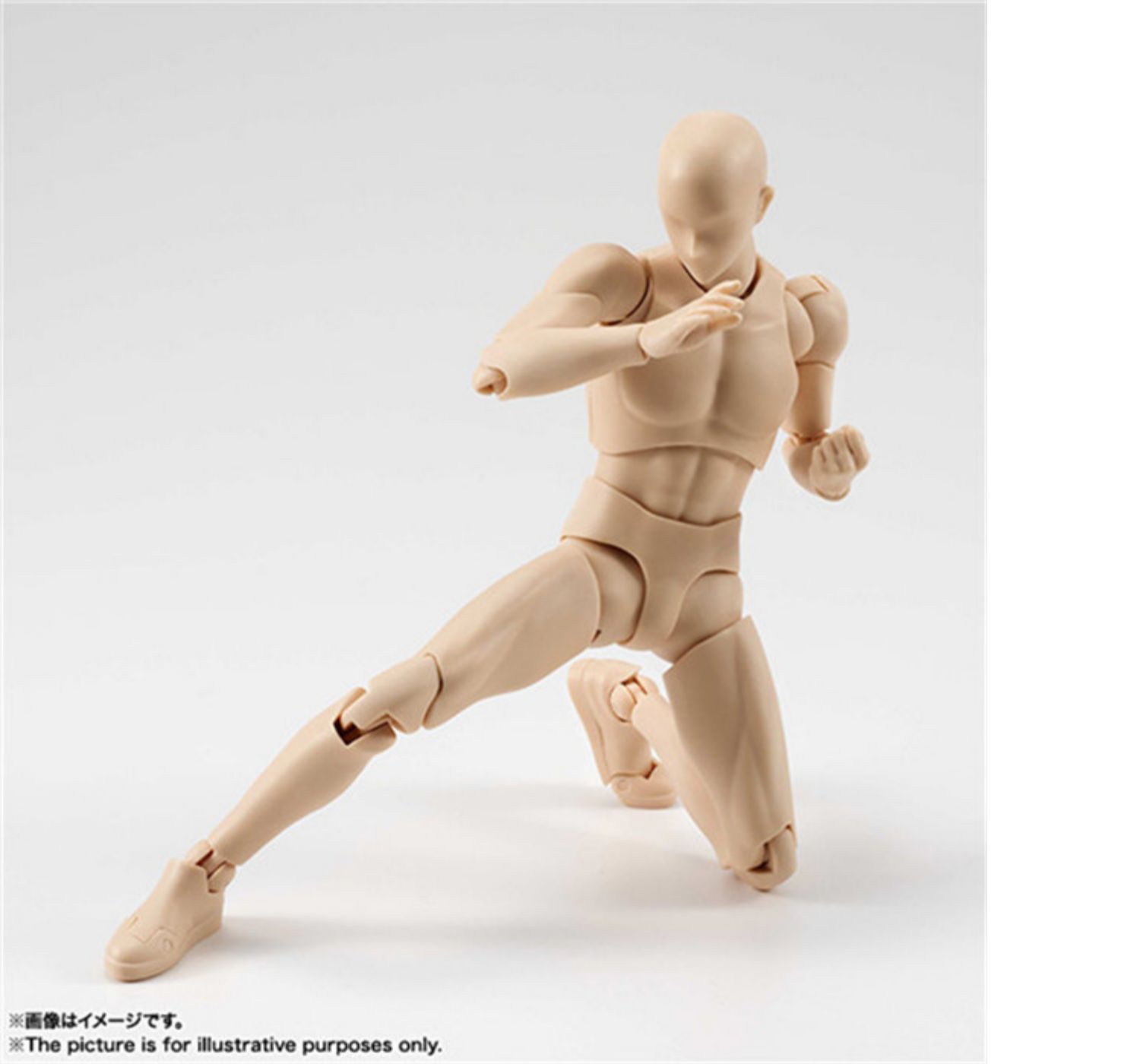 shf关节可动男女素体手办美术模型绘画人偶摆件肌肤色灰色黑武器