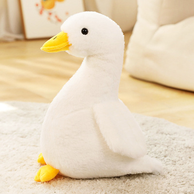 可爱大白鹅毛绒玩具鹅玩偶公仔床上小黄鸭布娃娃女孩抱睡六一礼物