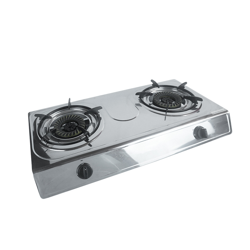Gas Stove Double Stove Natural Gas Household Desktop Stainless Steel Stereoscopic Air Intake Fierce Fire Gas Stove Foshan Factory Wholesale