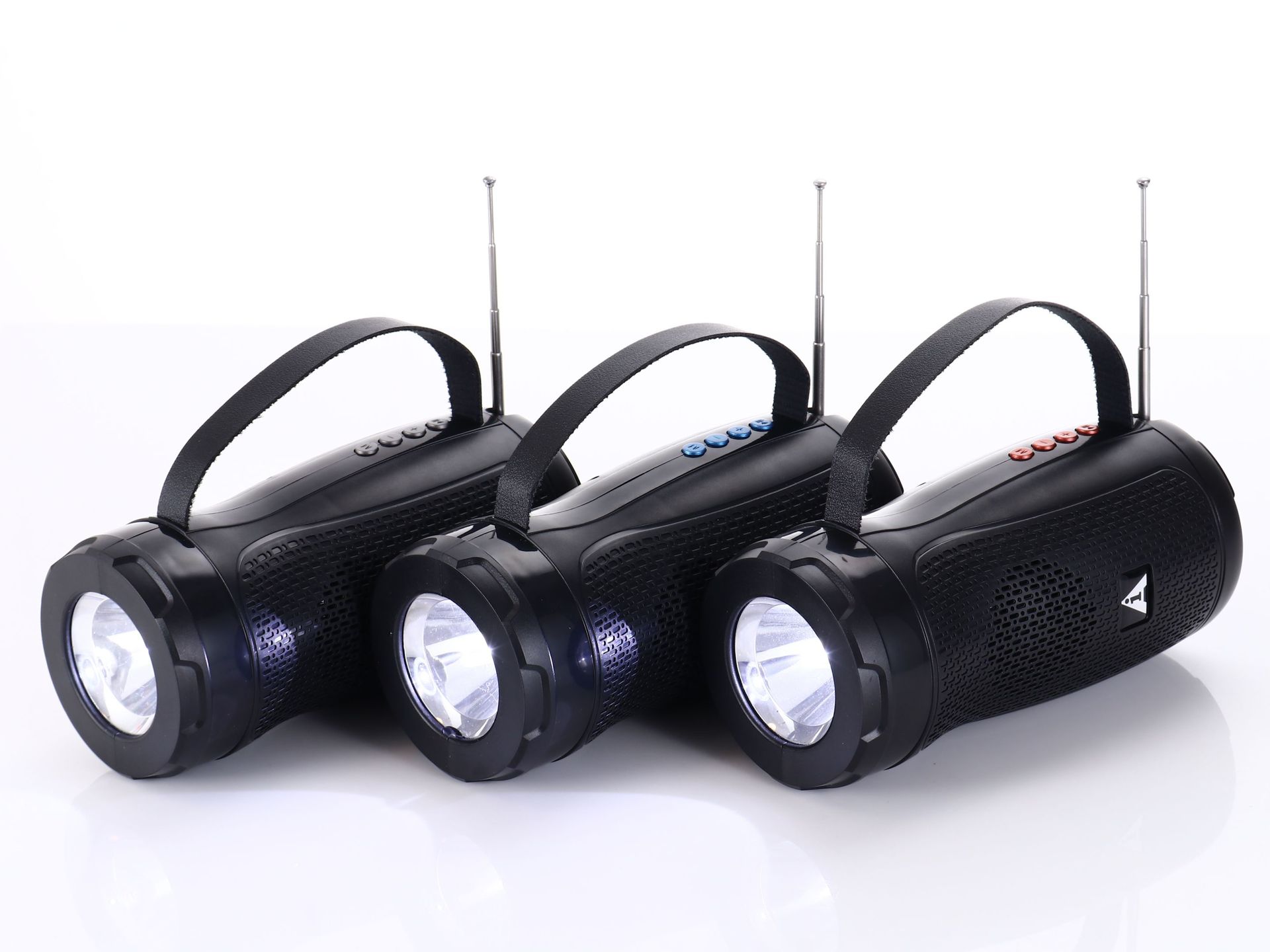 Solar Flashlight Wireless Bluetooth Audio Radio Vehicle-Mounted Home Use Mobile/Portable [Card + U Disk]]