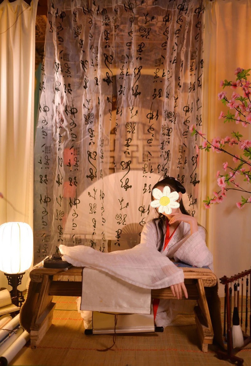 纱幔装饰防水布料婚庆背景吊顶红色古风婚礼屋顶直播风布幔纱专业美发