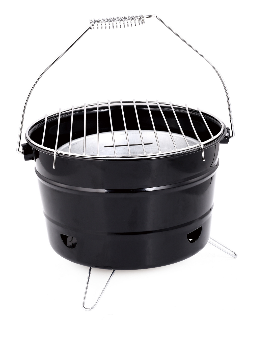 水桶烧烤炉桶状烧烤架桶形烤肉炉木炭便携bbq圆形户外家用野营