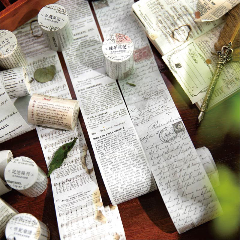 暮光之城胶带 岁月诗歌系列 手帐边框diy装饰复古素材