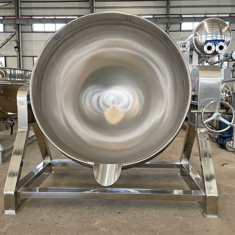 不锈钢蒸汽猪蹄卤煮锅 商用熬汤锅药材熬制锅 全自动可倾式夹层锅