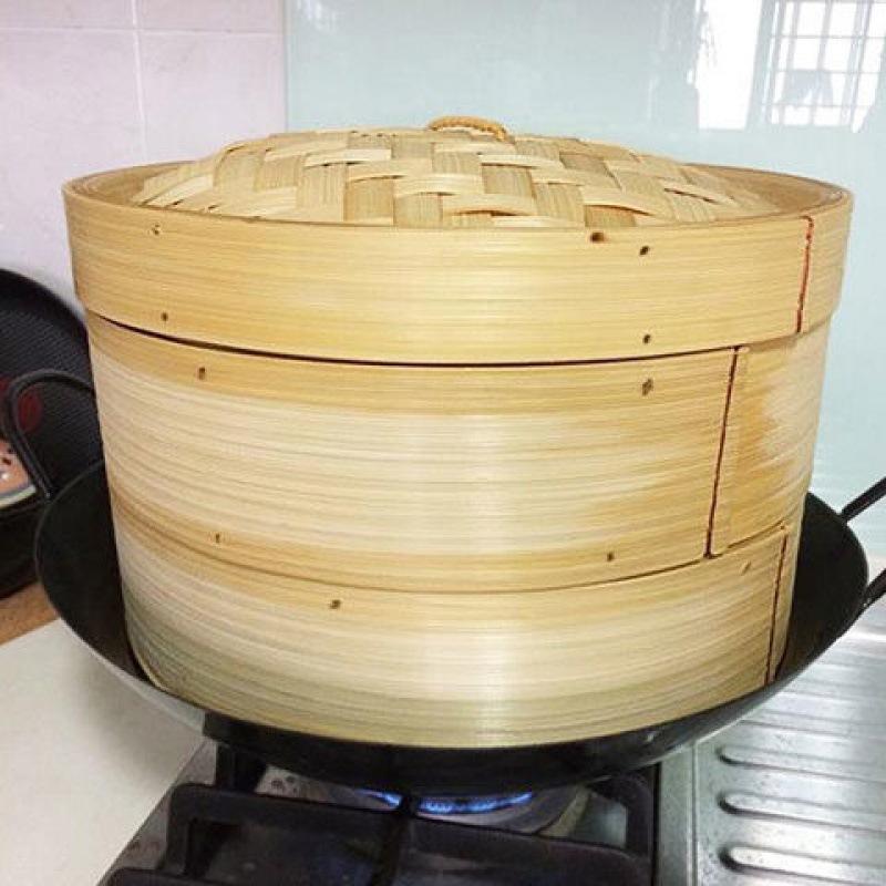 蒸笼竹制大号竹子蒸屉笼屉商用大蒸包子馒头加深竹子屉厂家批发