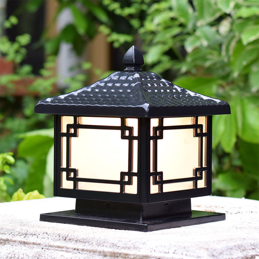 户外柱头灯小区围墙灯庭院灯防水门柱灯中式室外家用别墅大门灯