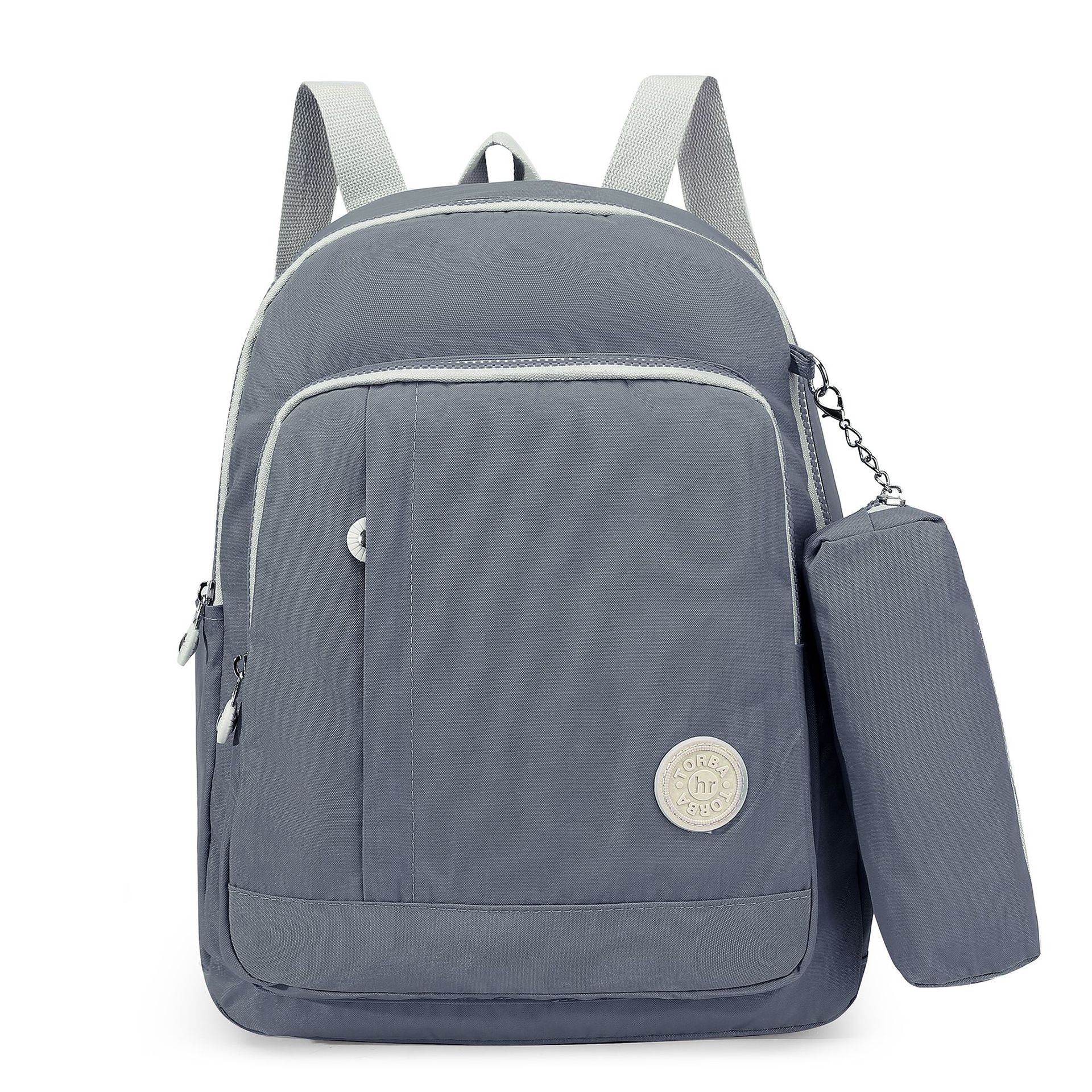 Casual Simple Backpack Large Capacity Schoolbags for Boys and Girls Pencil Case Cross-Border Fashion Leisure Travel Backpack Fashion