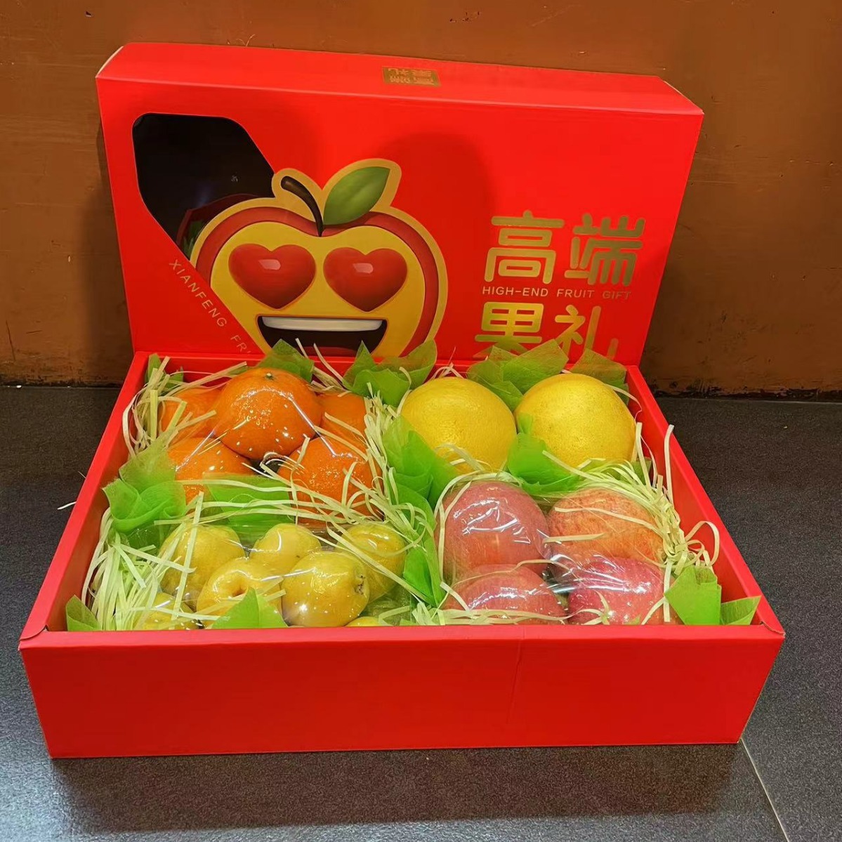 水果礼盒4kg送礼爱媛果冻橙爆汁葡萄柚库尔勒香梨包邮甄春节年货