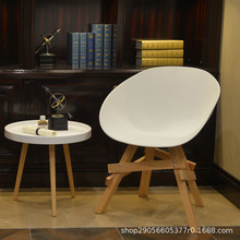 工厂直销PP简约时尚网红现代创意靠背洽谈椅子设计师塑料北欧餐椅