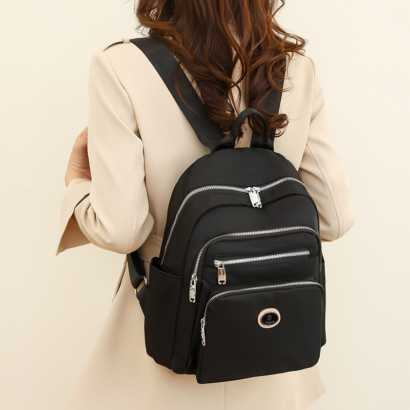 Backpack Women's Wholesale Simple Solid Color Student Small Schoolbag Cross-Border New Arrival Casual Backpack